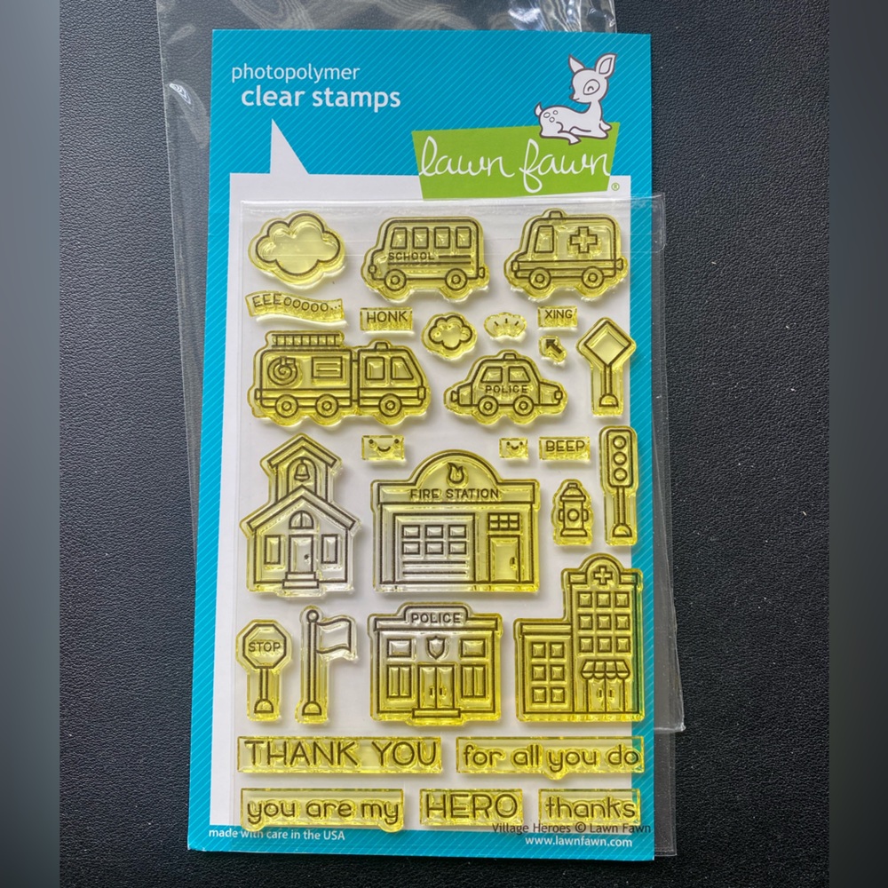 Lawn Fawn Village Heroes Clear Stamps